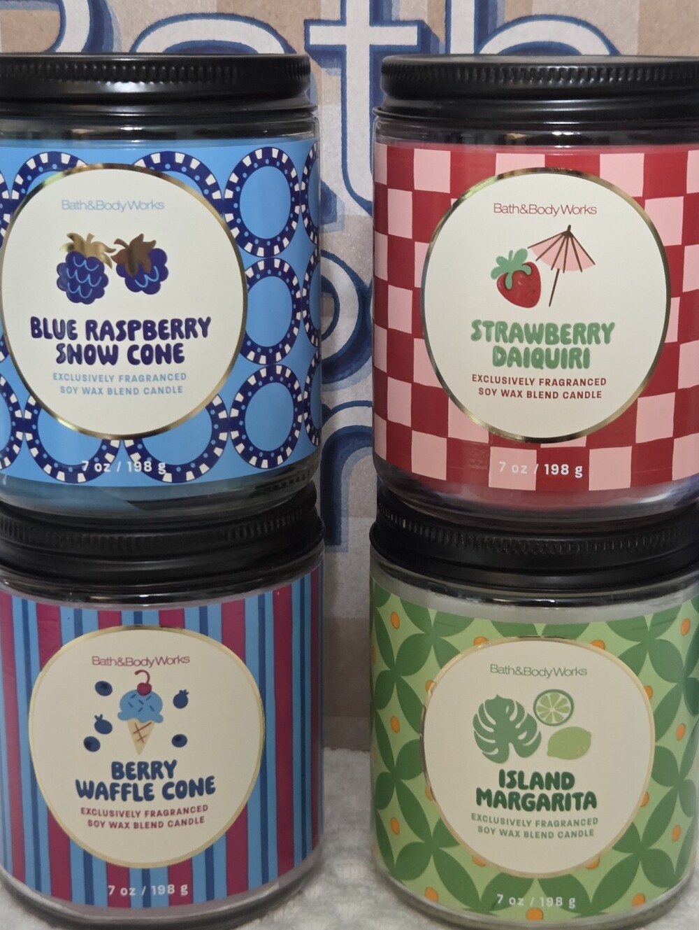 Bath & Body Works Single Wick Candle Bundle 4PC NEW!♡